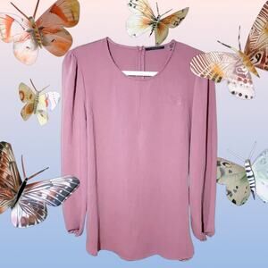 Consgt t tahari peach pink blouse top size S petite new without tag